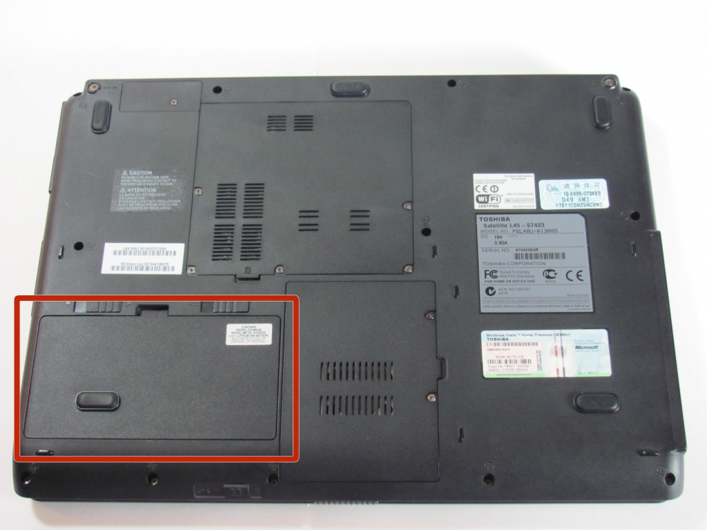 Замена батареи Toshiba Satellite L45-S7423