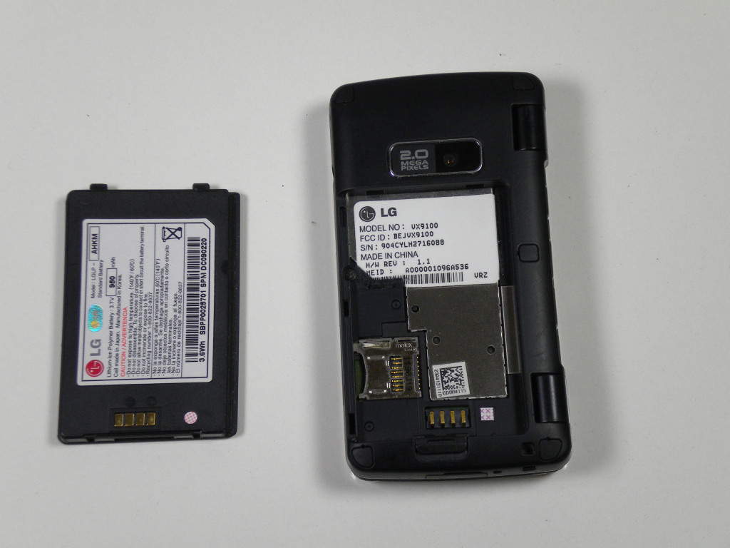 LG env2 vx9100 Замена аккумулятора