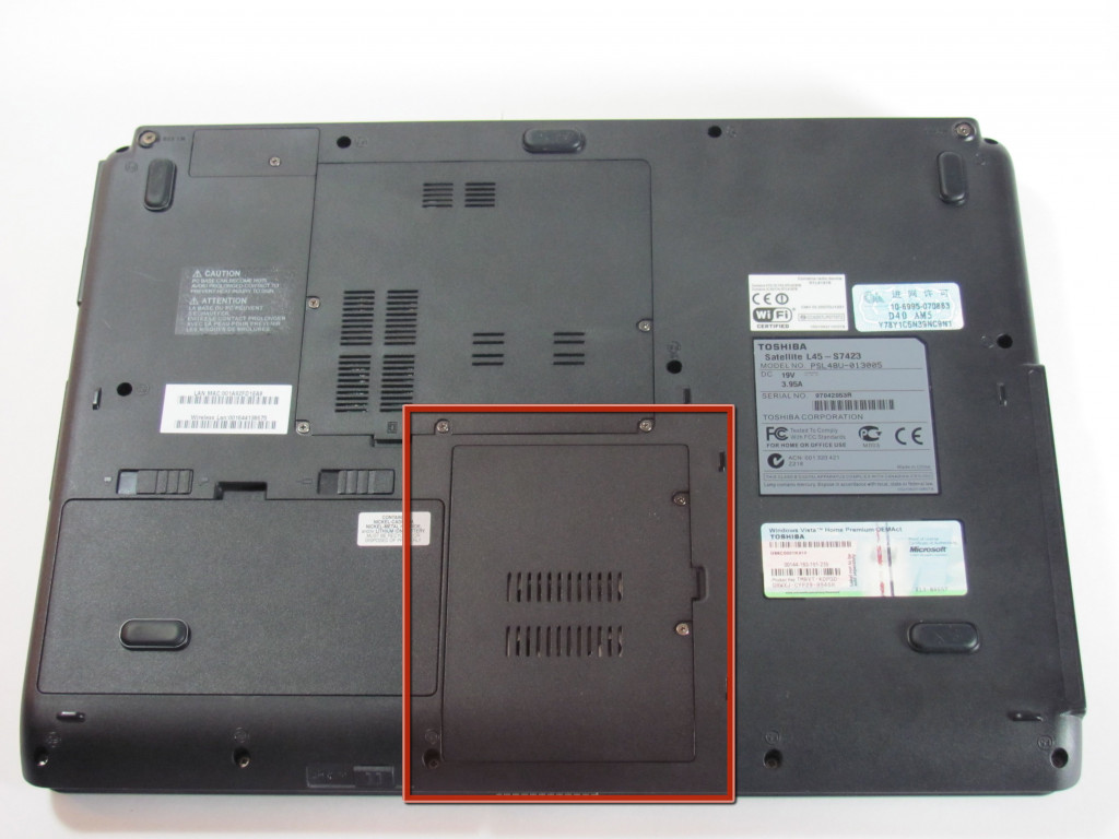 Toshiba Satellite L45-S7423 Замена жесткого диска