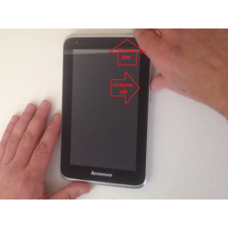 Шаг 2 Lenovo Ideatab A1000 Wipe Data / Сброс к заводским настройкам (Hard Reset) 